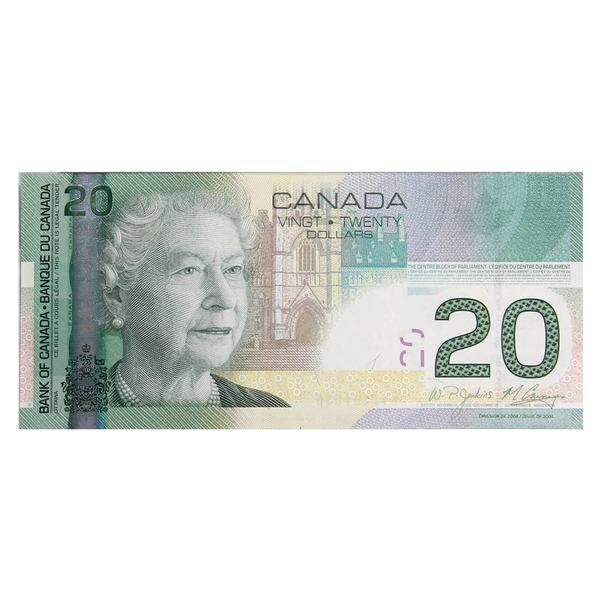 BC-64b 2008 Canada $20 Jenkins-Carney, ELY, Choice Uncirculated (CUNC63)