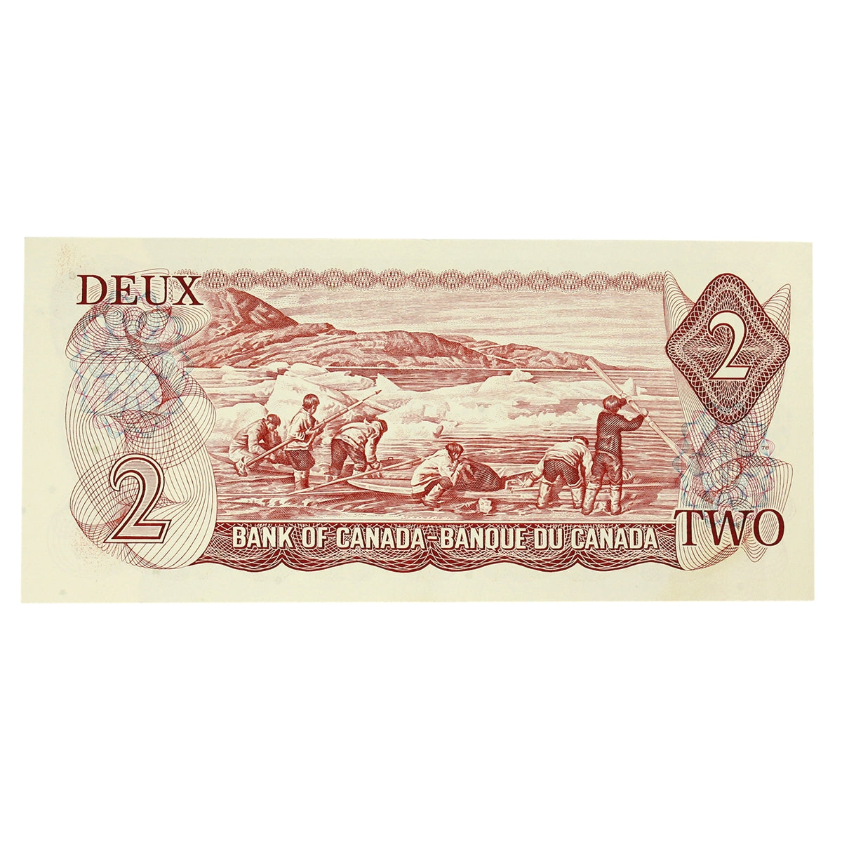 BC-47aA 1974 Canada $2 Lawson-Bouey, *UG, Almost Uncirculated (AU50)