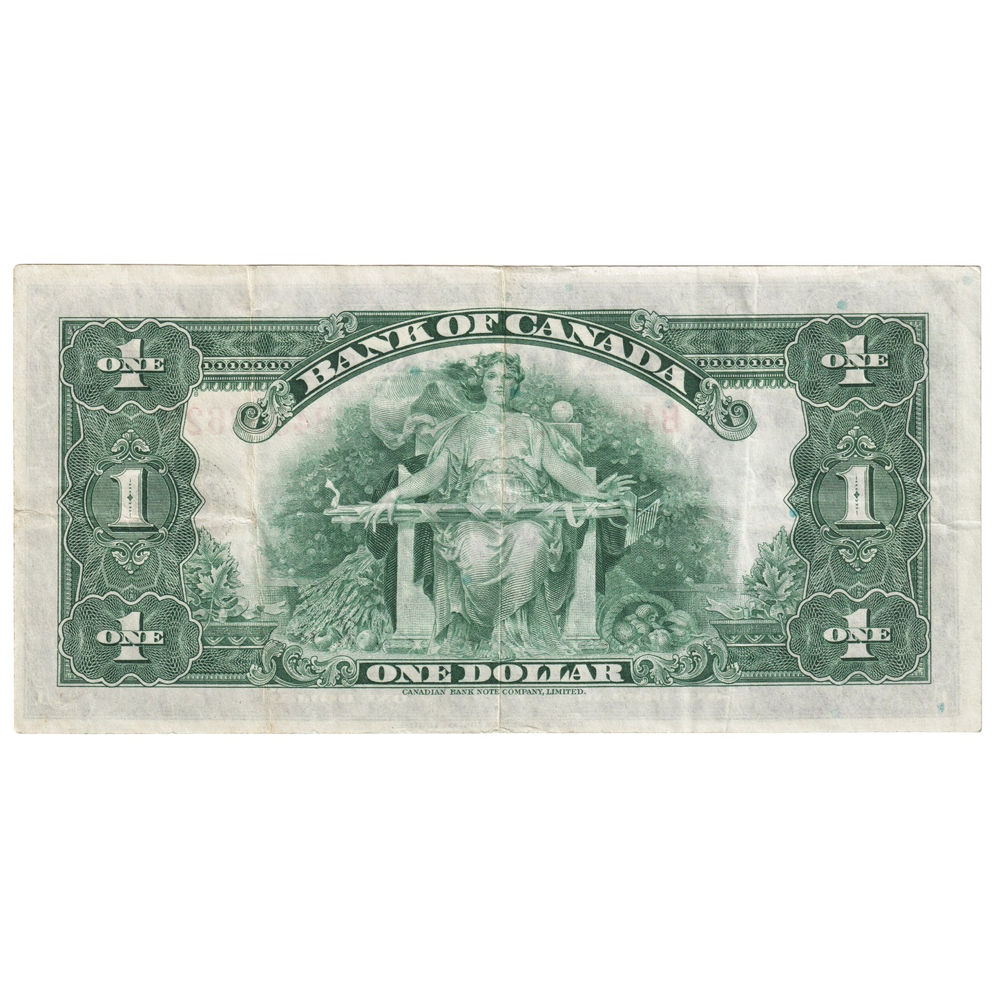 BC-1 1935 Canada $1 Osborne-Towers, English, Series B, VF-EF (VF30)