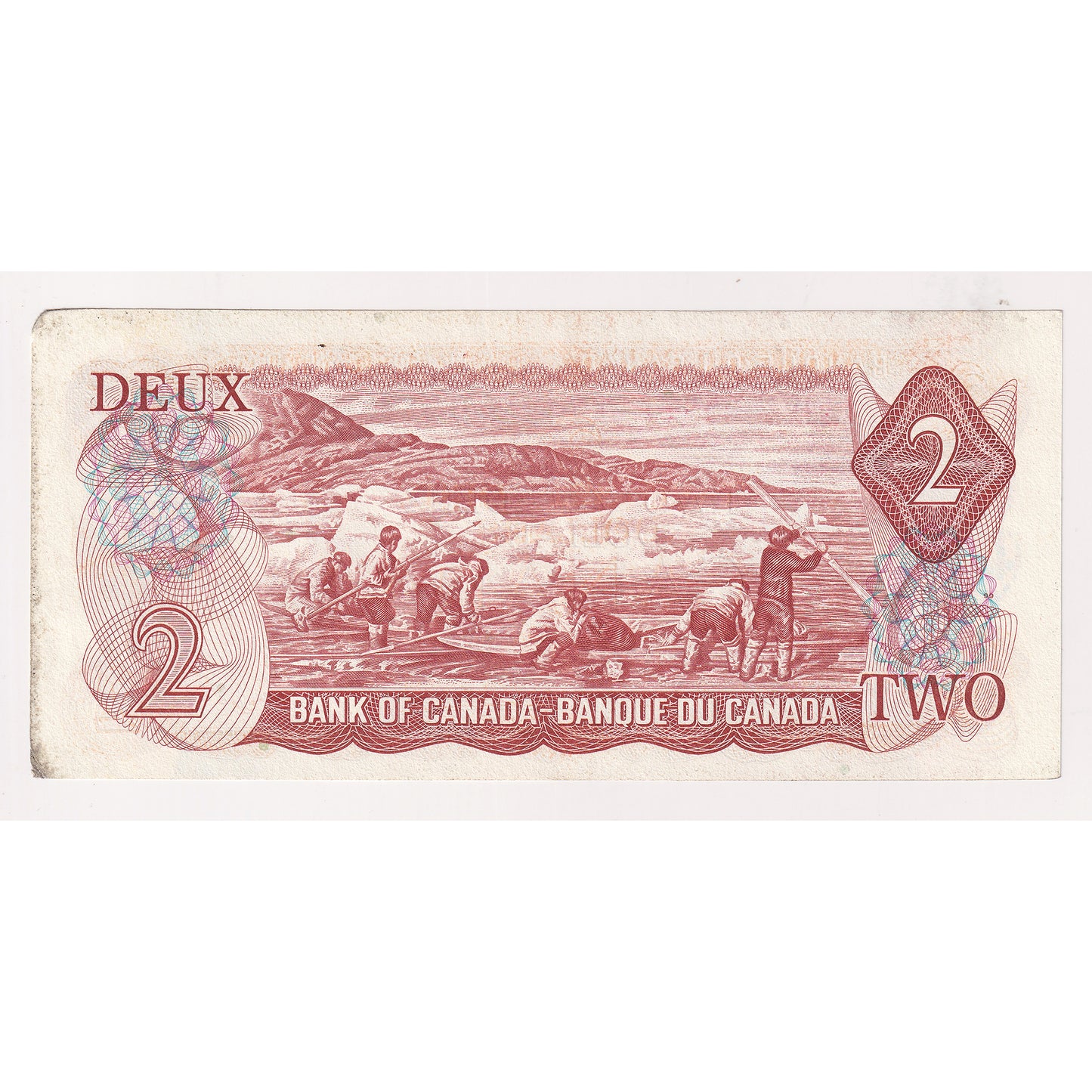 BC-47a-i 1974 Canada $2 Lawson-Bouey, AGE, Almost Uncirculated (AU50)