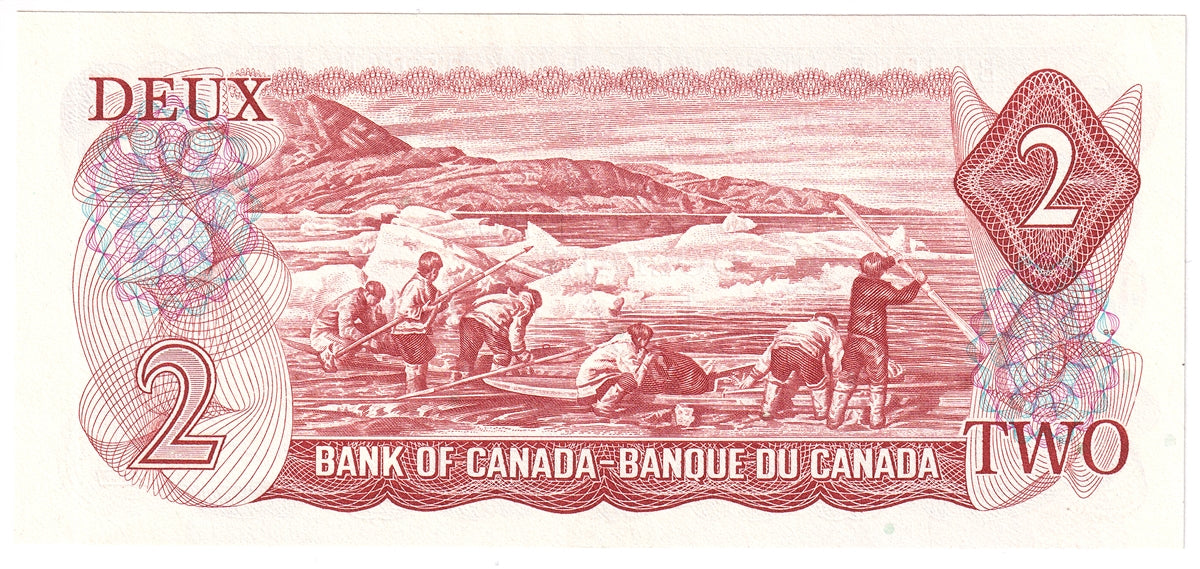 BC-47a-i 1974 Canada $2 Lawson-Bouey, AGE, AU-UNC