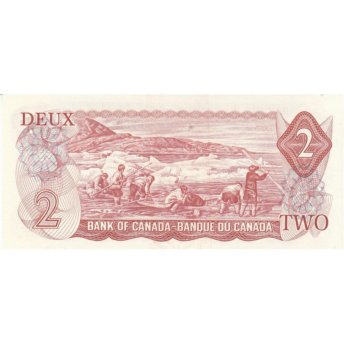 BC-47a-i 1974 Canada $2 Lawson-Bouey, AGG, Almost Uncirculated (AU50)