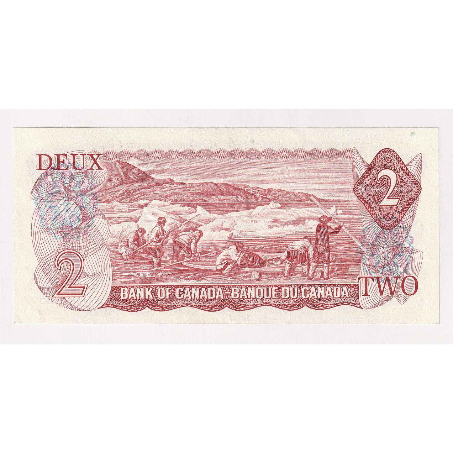 BC-47a-i 1974 Canada $2 Lawson-Bouey, AGH, Almost Uncirculated (AU50)