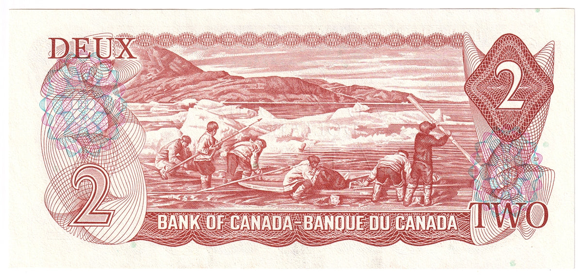BC-47b 1974 Canada $2 Crow-Bouey, AGM, Uncirculated (MS60)