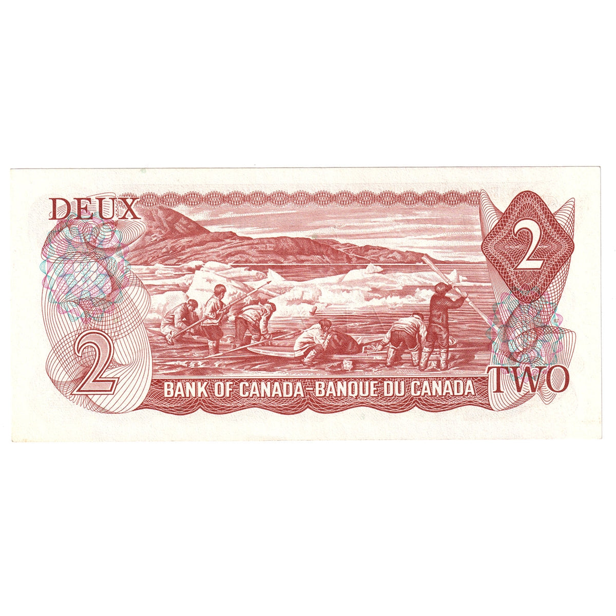 BC-47b 1974 Canada $2 Crow-Bouey, AGU, Almost Uncirculated (AU50)