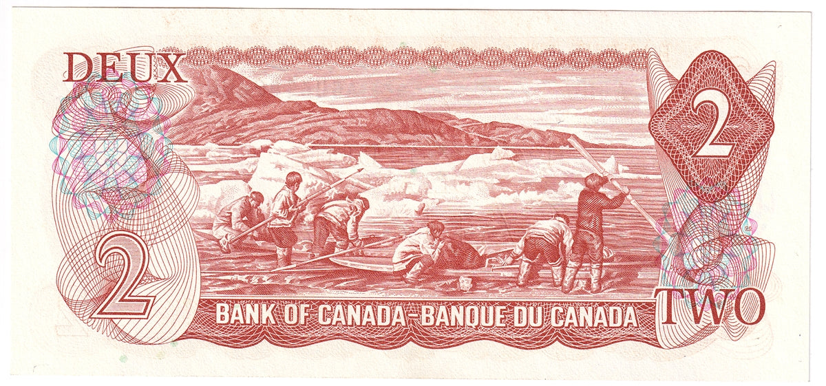 BC-47b 1974 Canada $2 Crow-Bouey, AGU, Uncirculated (MS60)