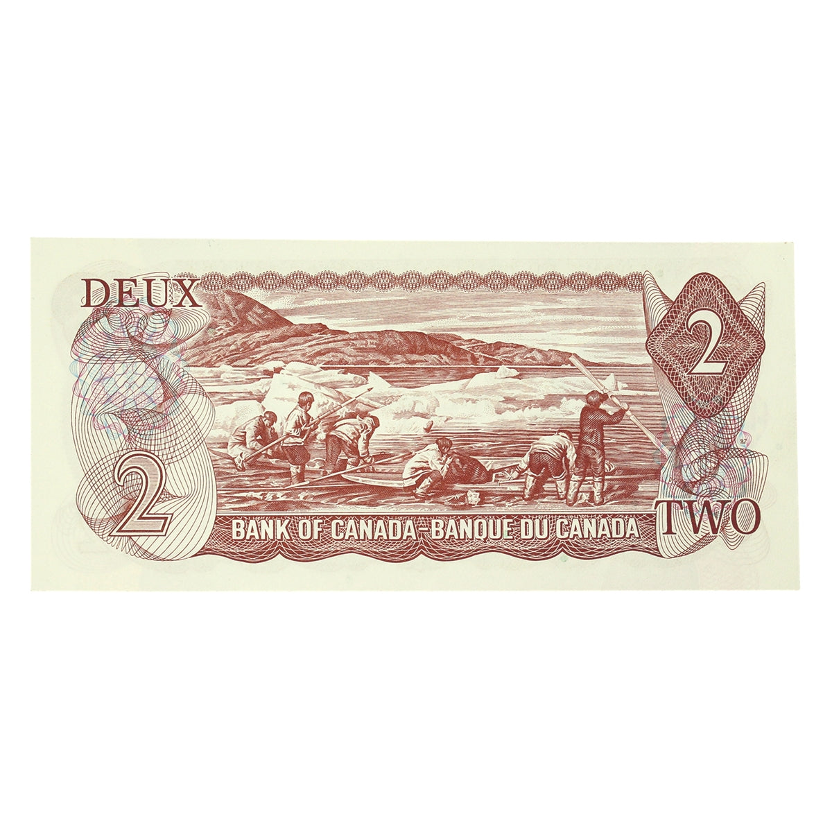 BC-47b 1974 Canada $2 Crow-Bouey, ARB, AU-UNC