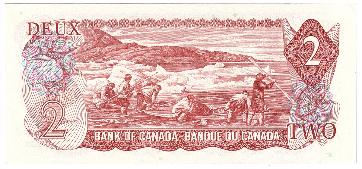 BC-47b 1974 Canada $2 Crow-Bouey, ARD, Uncirculated (MS60)