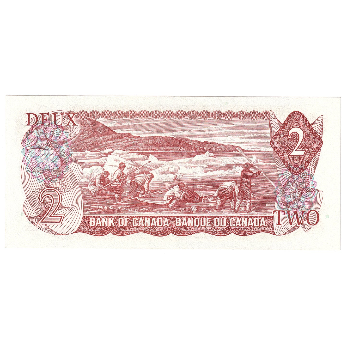 BC-47bA 1974 Canada $2 Crow-Bouey, ABX, AU-UNC (AU55)