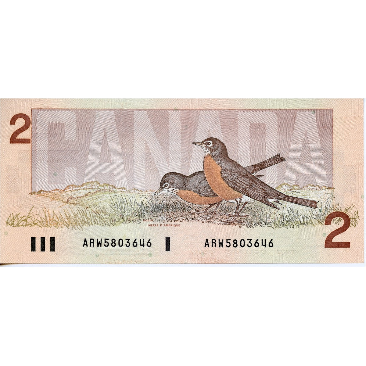 BC-55a 1986 Canada $2 Crow-Bouey, ARW, Uncirculated (MS60)