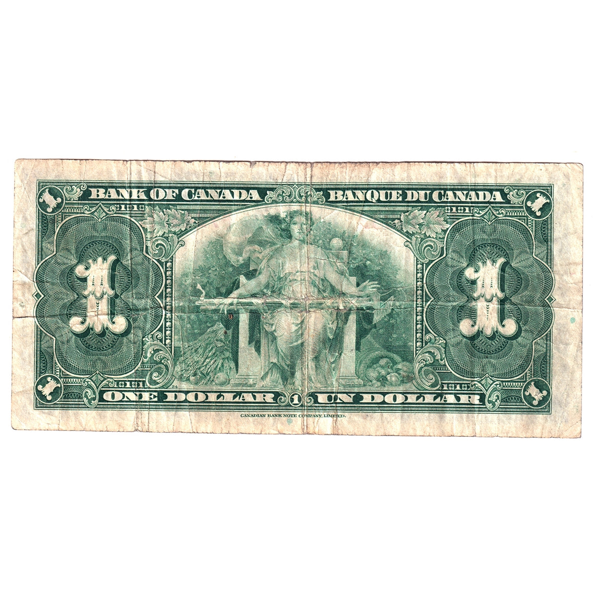 BC-21c 1937 Canada $1 Gordon-Towers, B/L, Circ