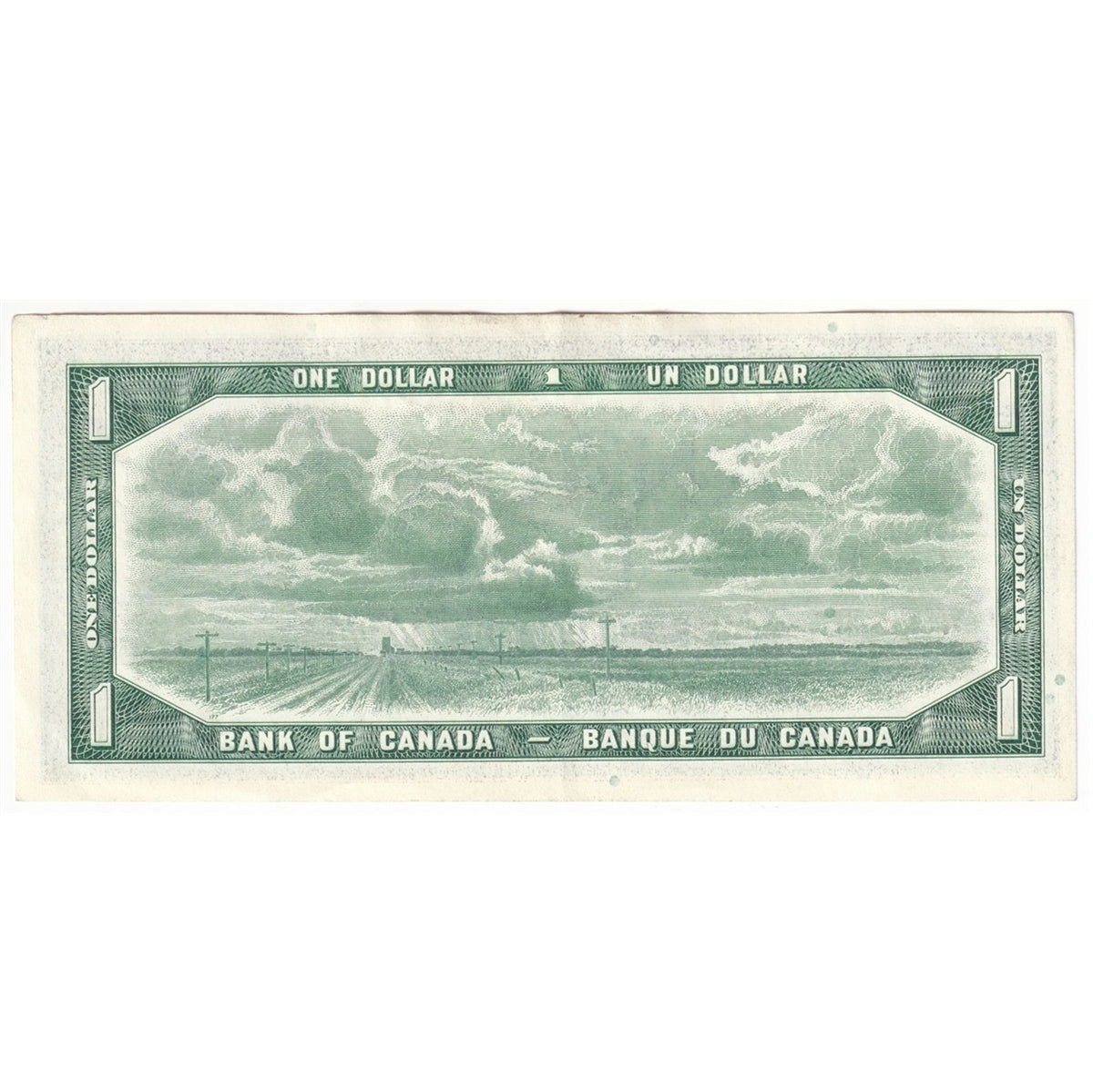 BC-37b-i 1954 Canada $1 Beattie-Rasminsky, G/F, EF-AU (EF45)