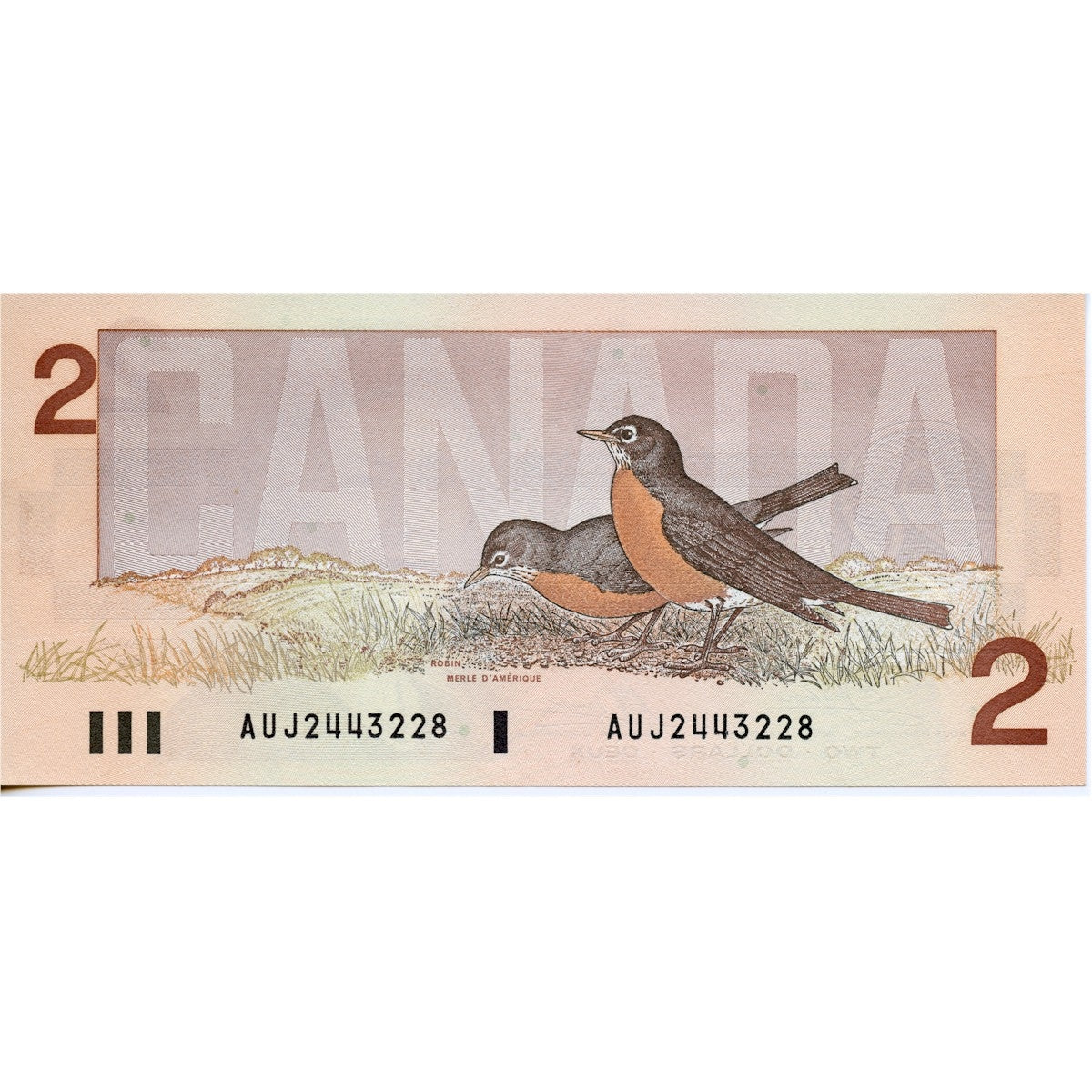 BC-55a 1986 Canada $2 Crow-Bouey, AUJ, Uncirculated (MS60)