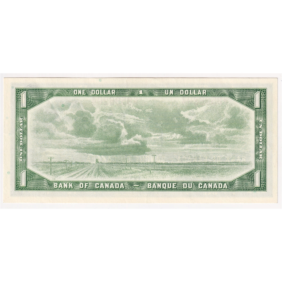 BC-37b-i 1954 Canada $1 Beattie-Rasminsky, O/P, AU-UNC (AU55)