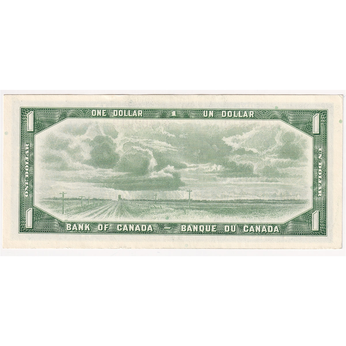 BC-37b-i 1954 Canada $1 Beattie-Rasminsky, Z/P, Extra Fine (EF40)
