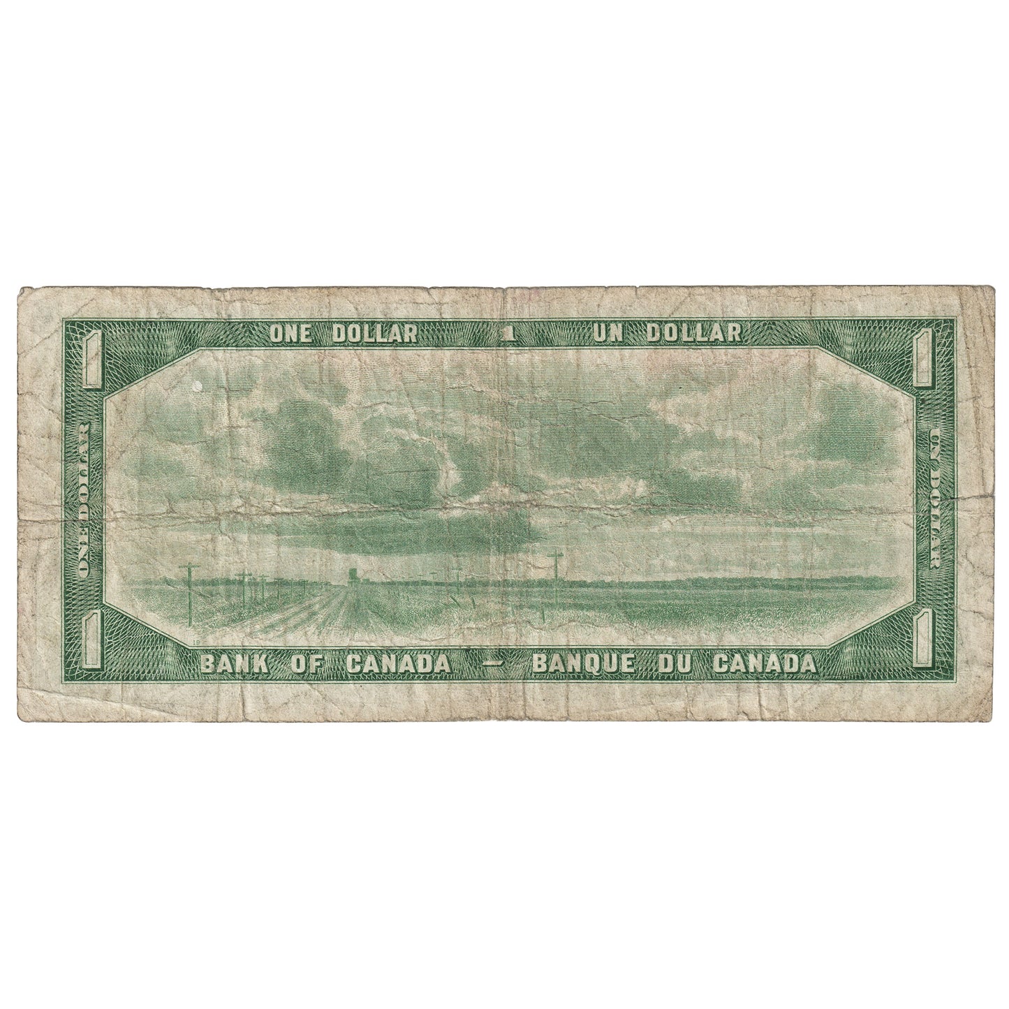 BC-29a 1954 Canada $1 Coyne-Towers, Devil's Face, E/A, Circulated