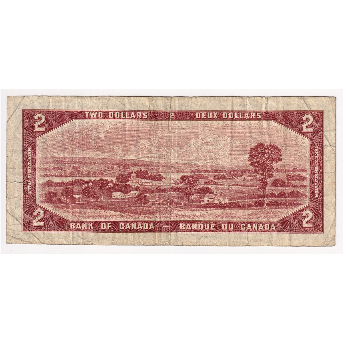 BC-38b 1954 Canada $2 Beattie-Rasminsky, A/R, Circ