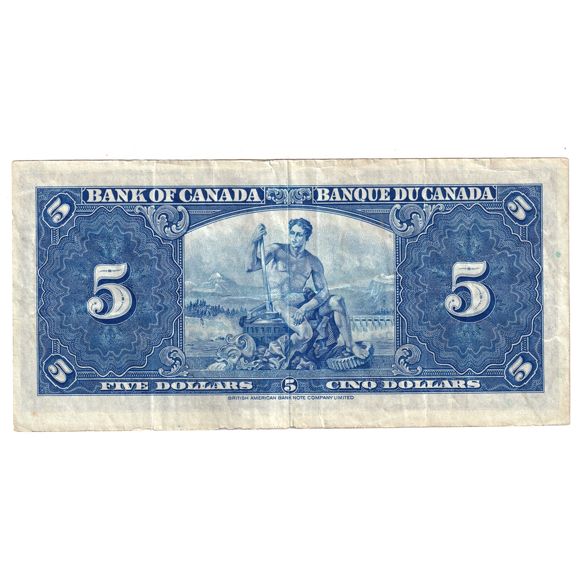 BC-23b 1937 Canada $5 Gordon-Towers, M/C, Very Fine (VF20)