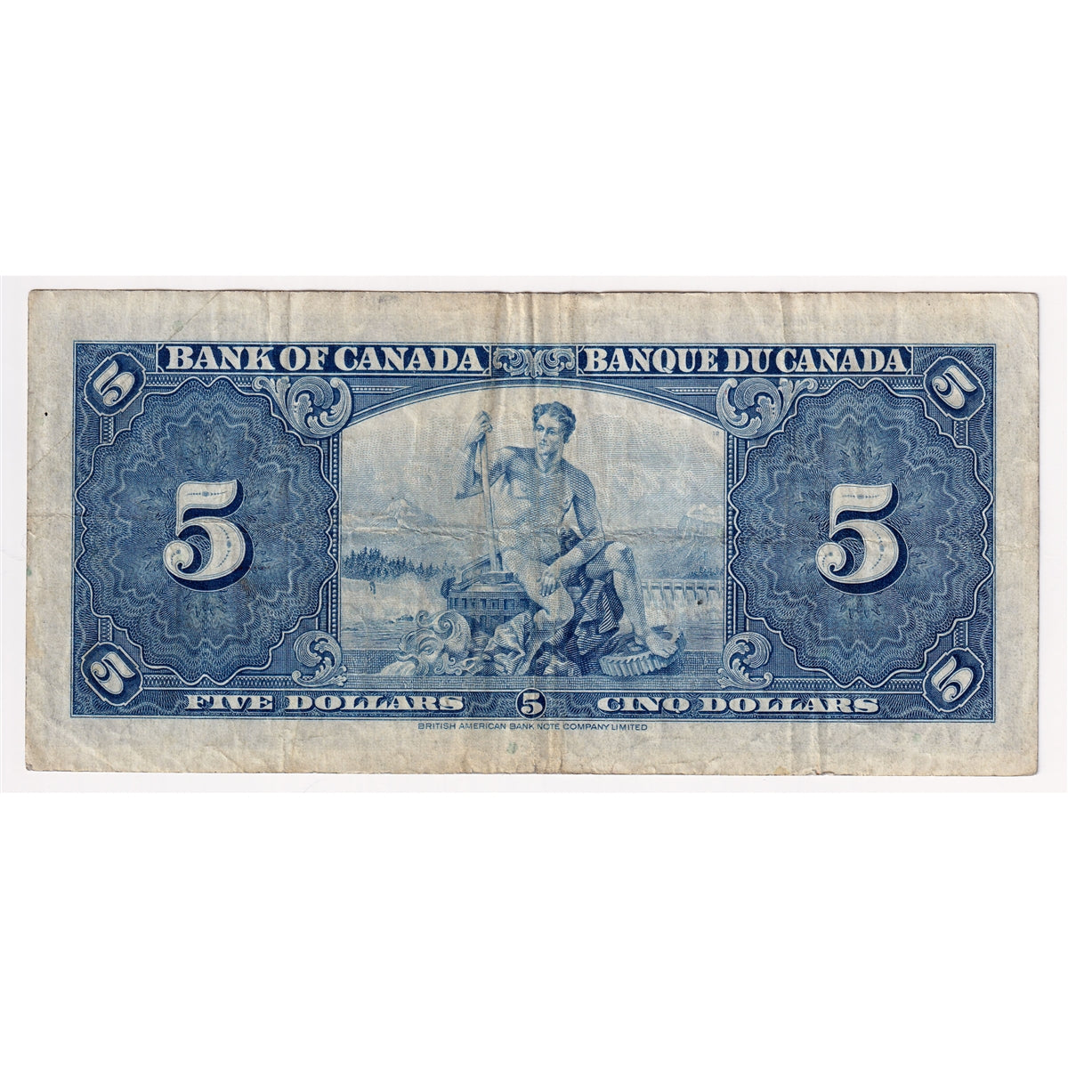 BC-23c 1937 Canada $5 Coyne-Towers, C/S, F-VF (F15)