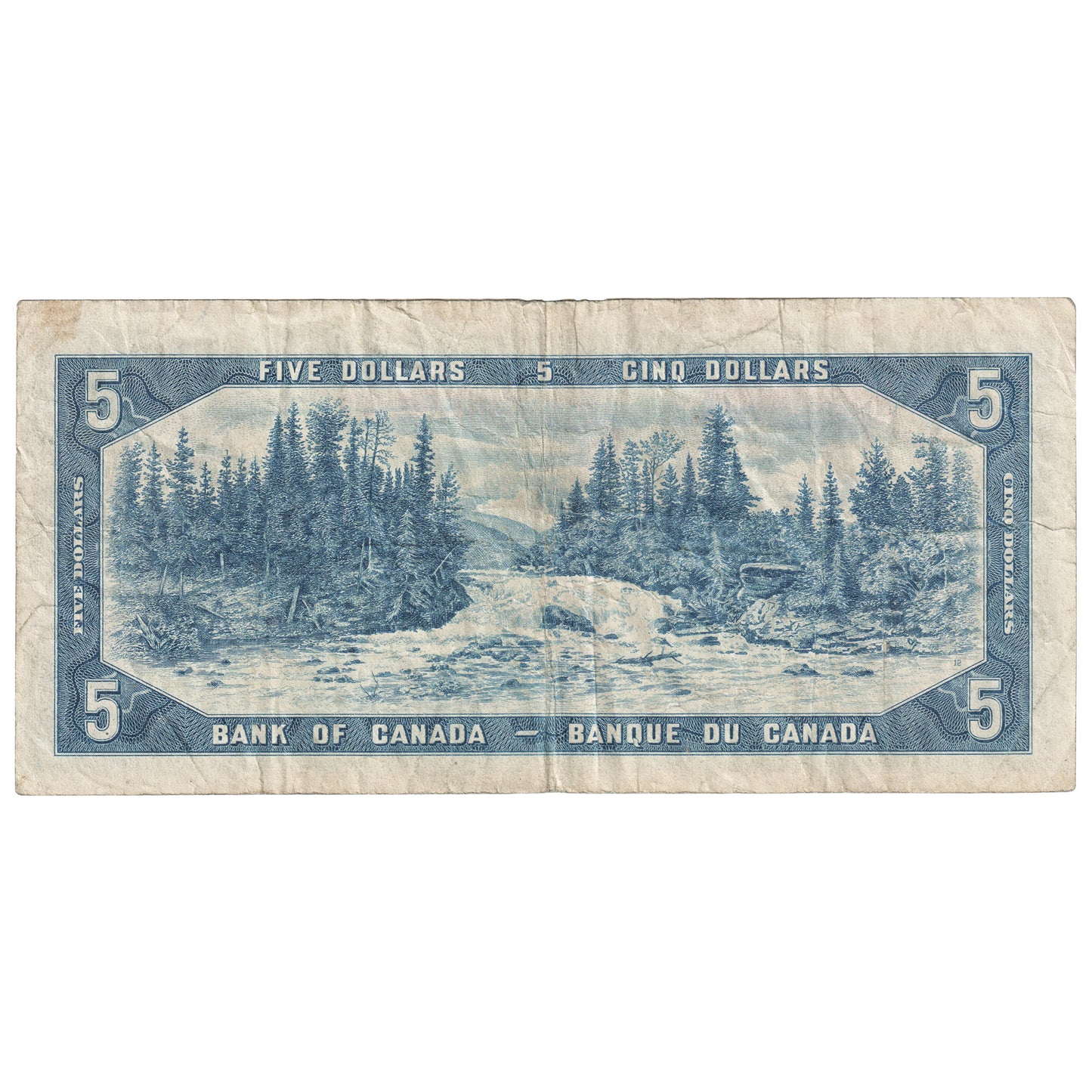 BC-31b 1954 Canada $5 Beattie-Coyne, Devil's Face, H/C, F-VF (F15)