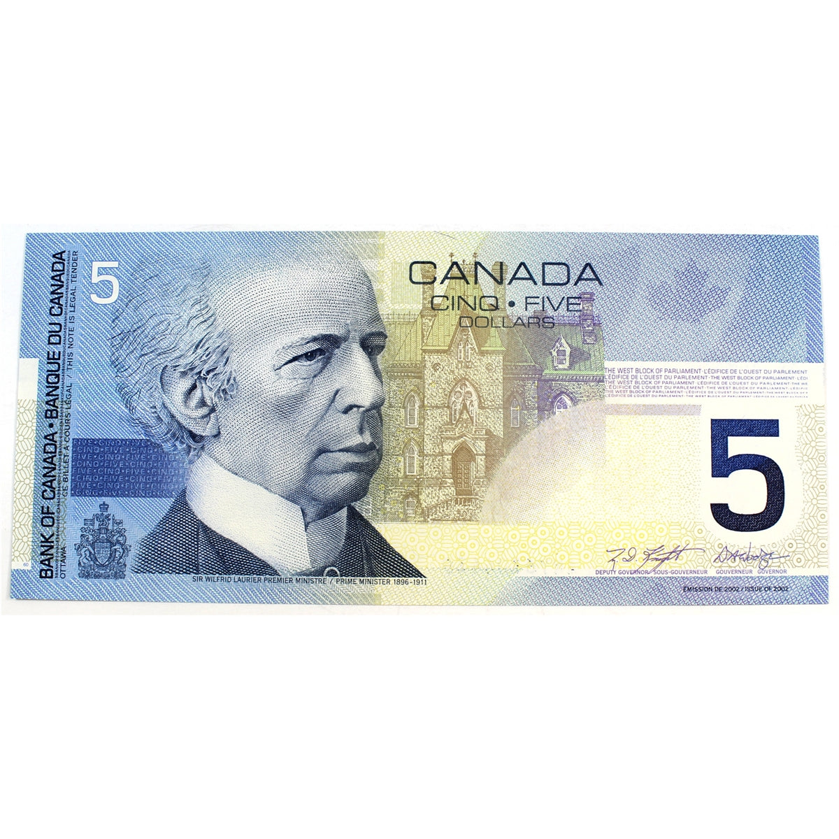 BC-62a 2001 Canada $5 Knight-Dodge, ANY, Choice Uncirculated (MS63)
