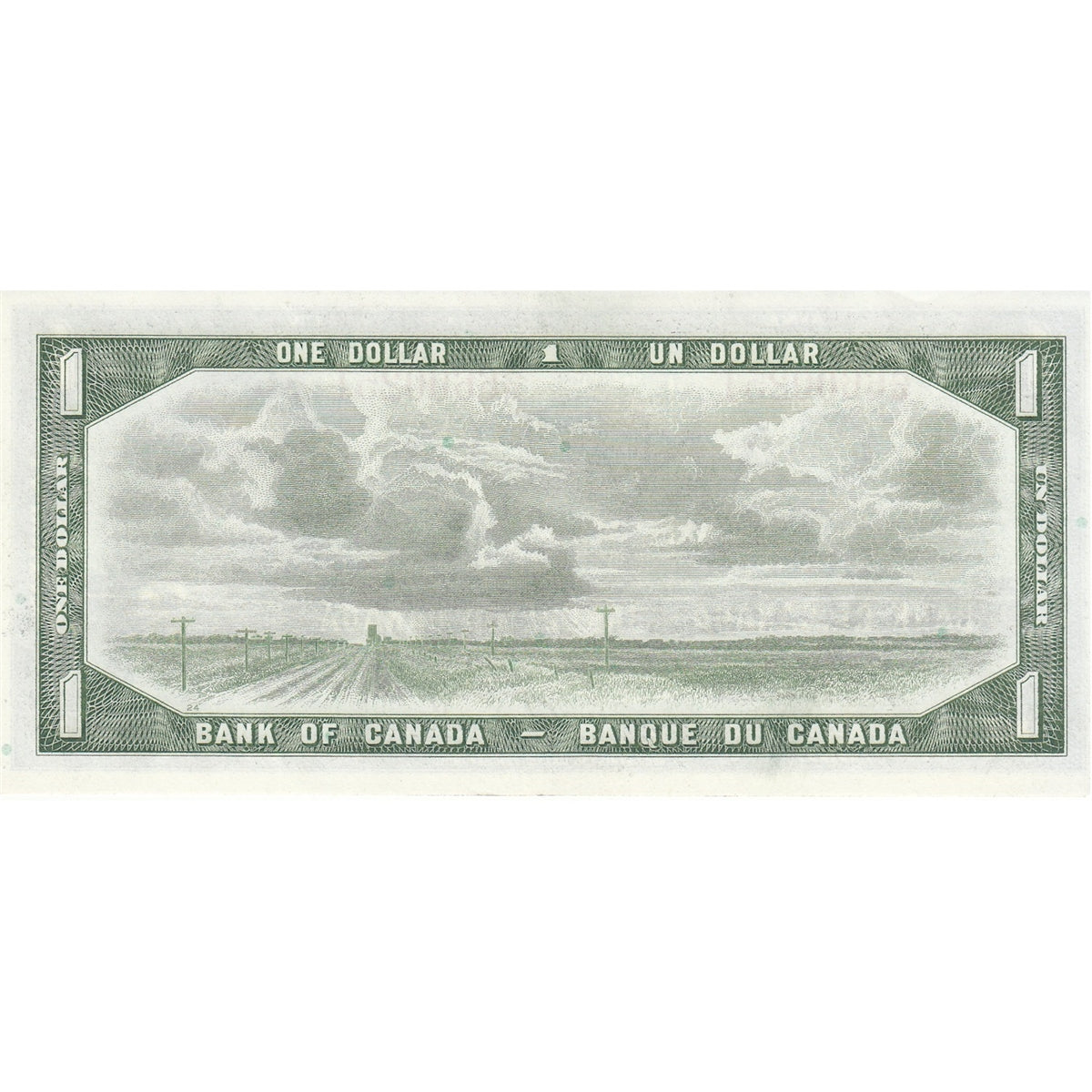 BC-37a-i 1954 Canada $1 Beattie-Coyne, H/M, Almost Uncirculated (AU50)