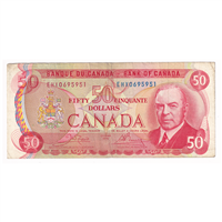 BC-51a-i 1975 Canada $50 Lawson-Bouey, EHF, AU-UNC (AU55)