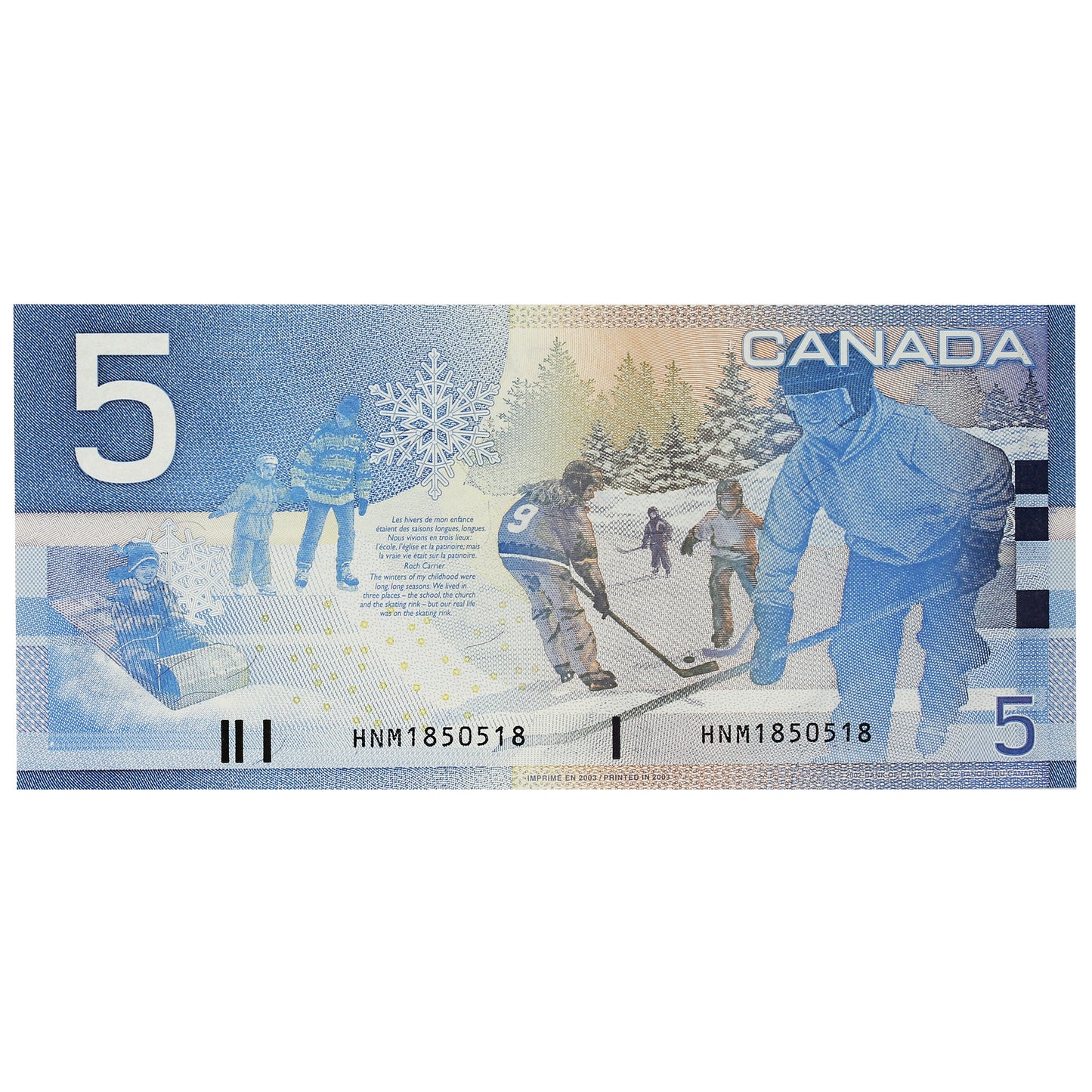 BC-62a-i 2003 Canada $5 Knight-Dodge, HNM, CUNC