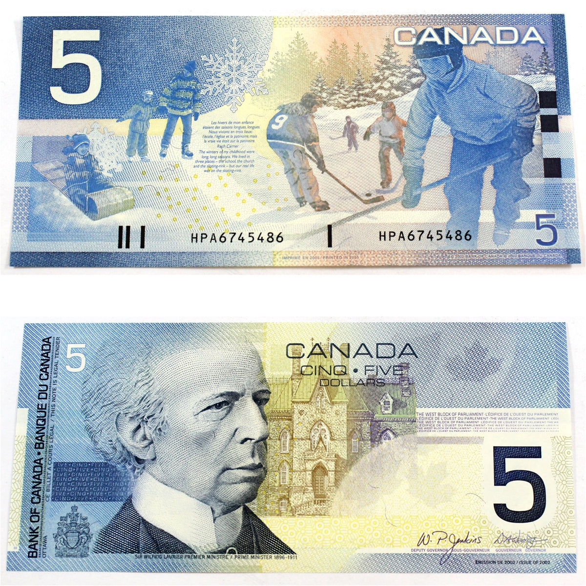 BC-62b 2005 Canada $5 Jenkins-Dodge, HPA, Choice Uncirculated (CUNC63)