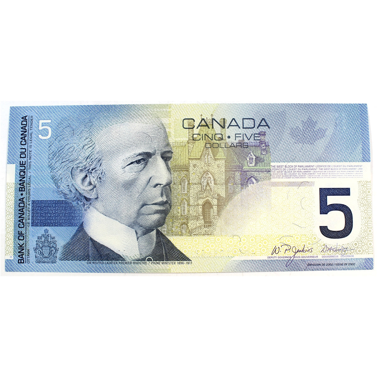 BC-62b 2005 Canada $5 Jenkins-Dodge, HOZ, Uncirculated (MS60)
