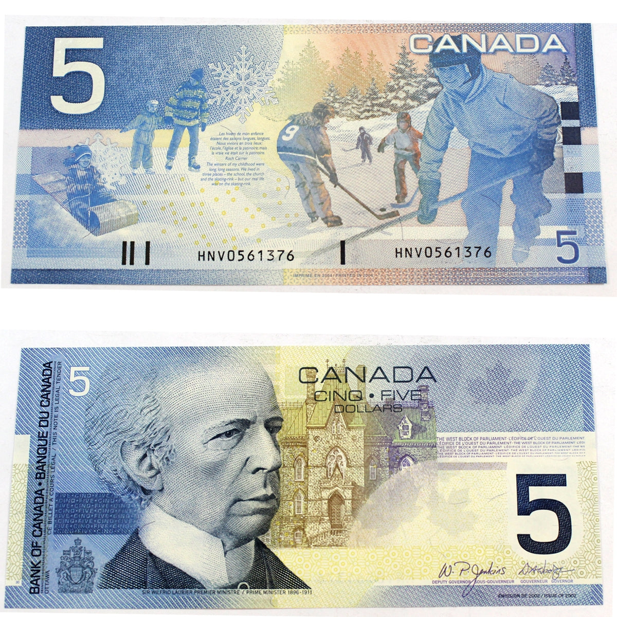 BC-62b 2004 Canada $5 Jenkins-Dodge, HNV, Choice Uncirculated (CUNC63)