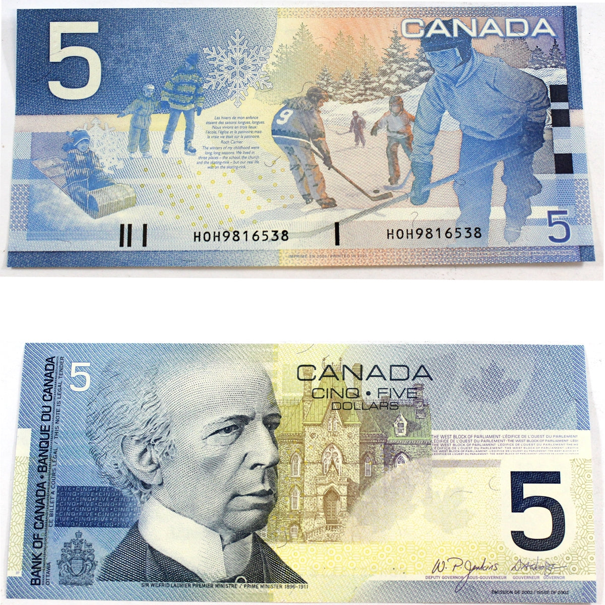 BC-62bA 2005 Canada $5 Jenkins-Dodge, HOH (9.76-9.84), Choice Uncirculated (CUNC63)