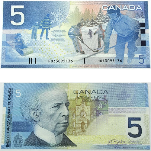 BC-62bA 2005 Canada $5 Jenkins-Dodge, HOZ (3.04-3.16), Choice Uncirculated (CUNC63)