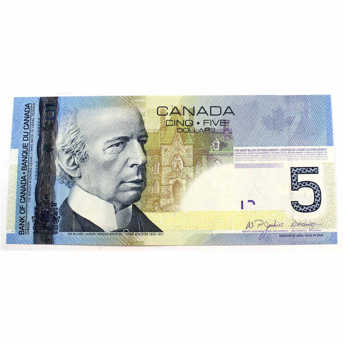 BC-67a 2006 Canada $5 Jenkins-Dodge, APC, Choice Uncirculated (CUNC63)
