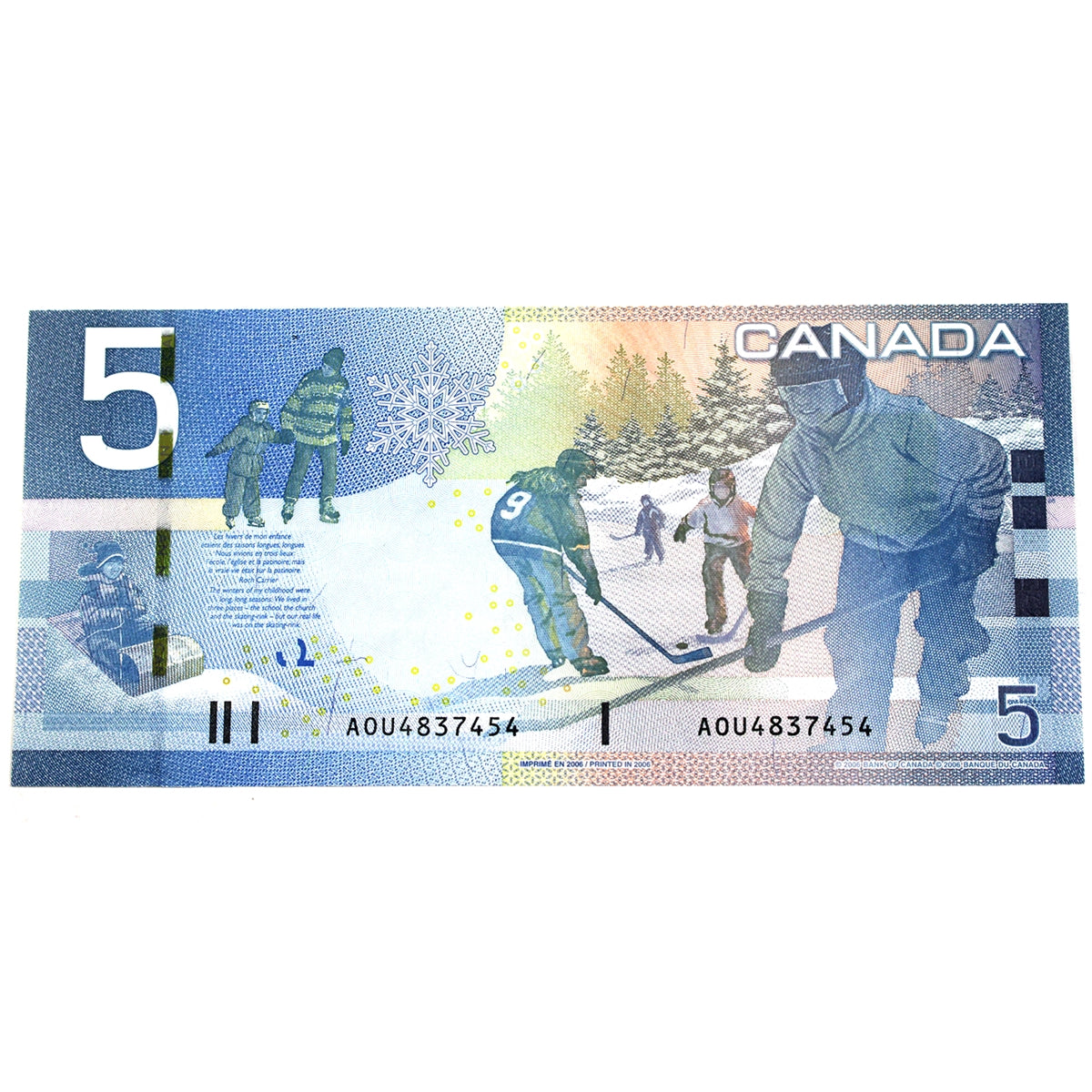 BC-67a 2006 Canada $5 Jenkins-Dodge, AOU, CUNC