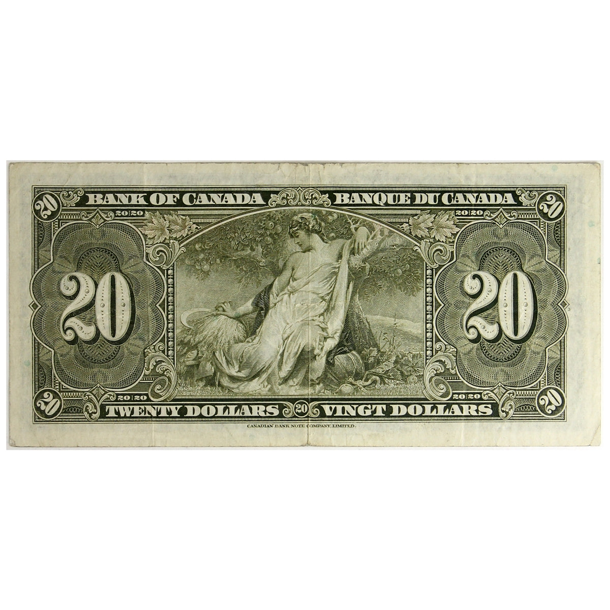BC-25b 1937 Canada $20 Gordon-Towers, C/E, VF