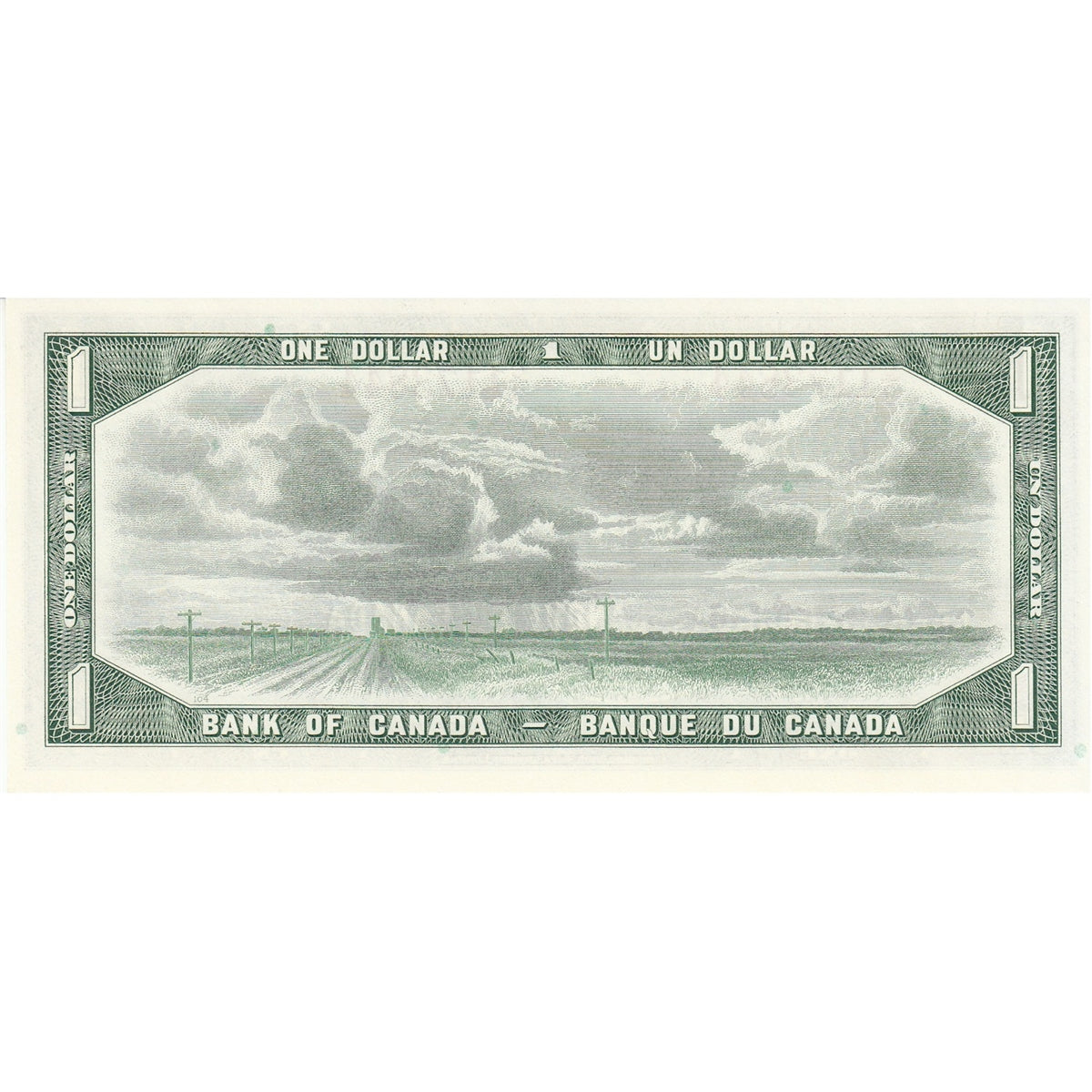 BC-37b 1954 Canada $1 Beattie-Rasminsky, C/O, Choice Uncirculated (CUNC63)