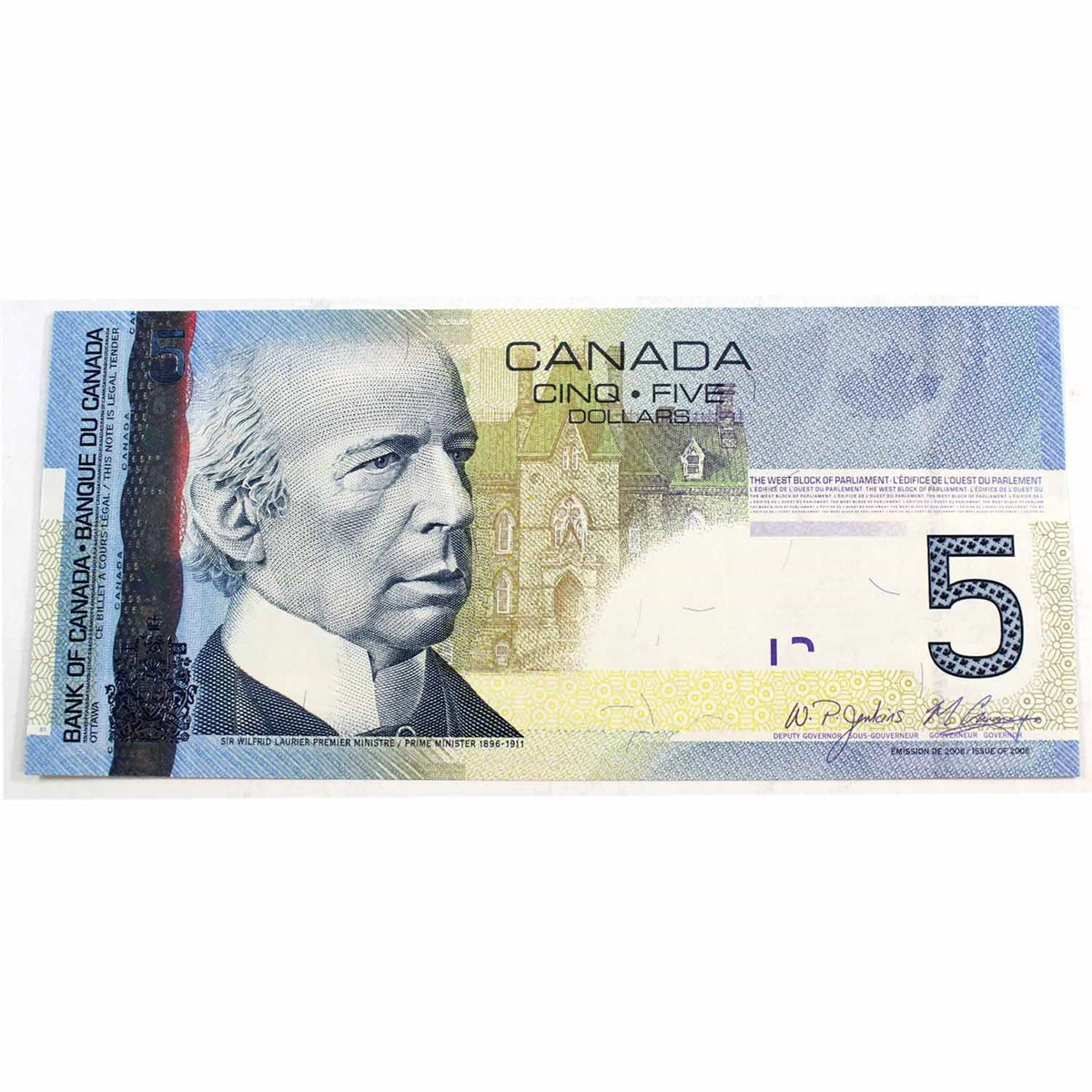 BC-67b 2009 Canada $5 Jenkins-Carney, AAD, Choice Uncirculated (CUNC63)