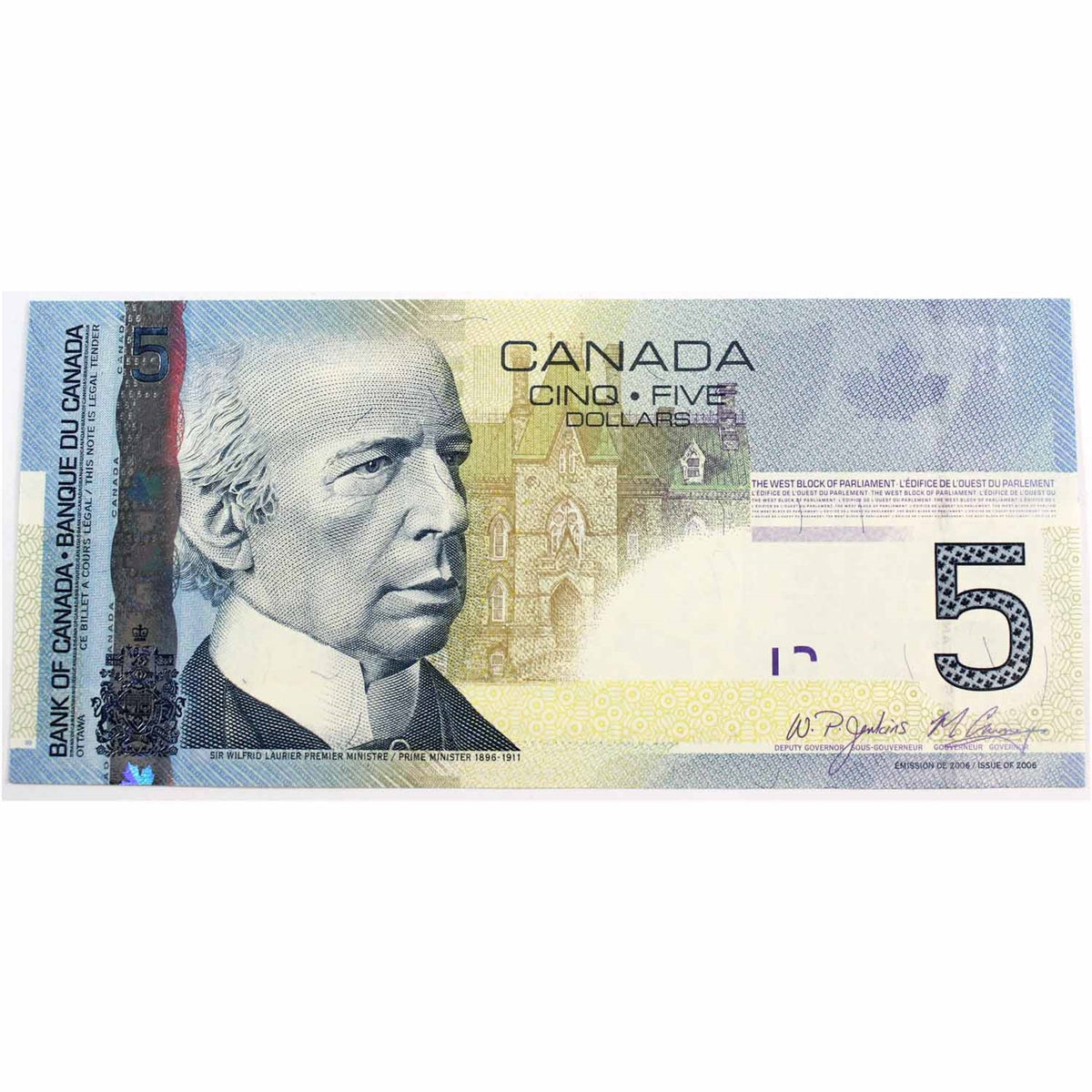 BC-67b 2009 Canada $5 Jenkins-Carney, AAD, Uncirculated (MS60)