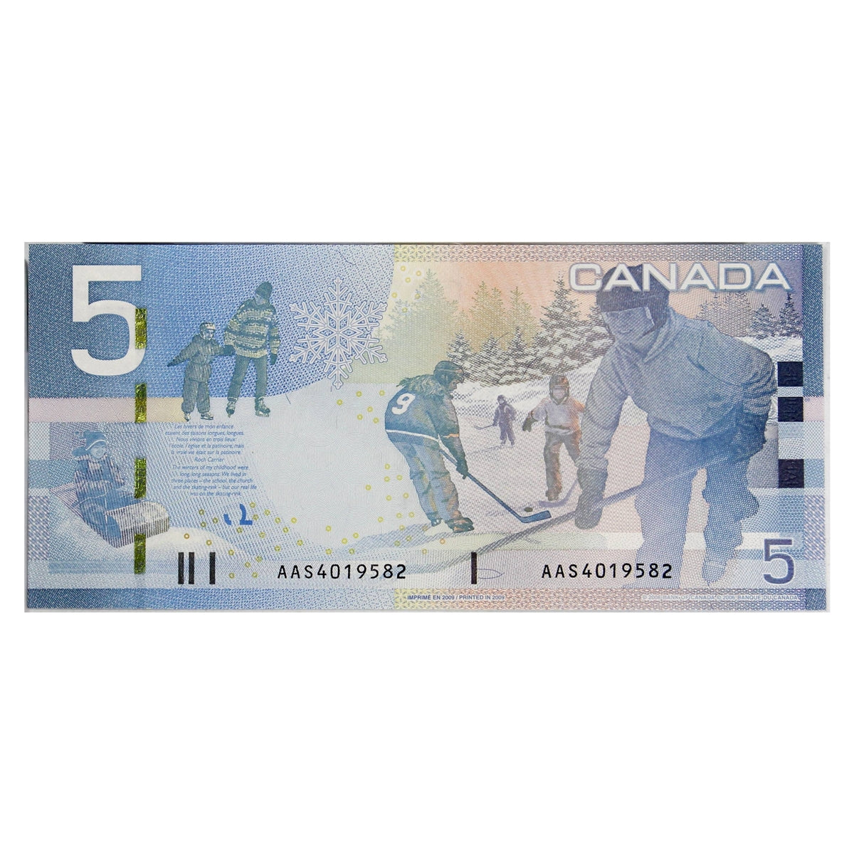 BC-67b 2009 Canada $5 Jenkins-Carney, AAS, CUNC