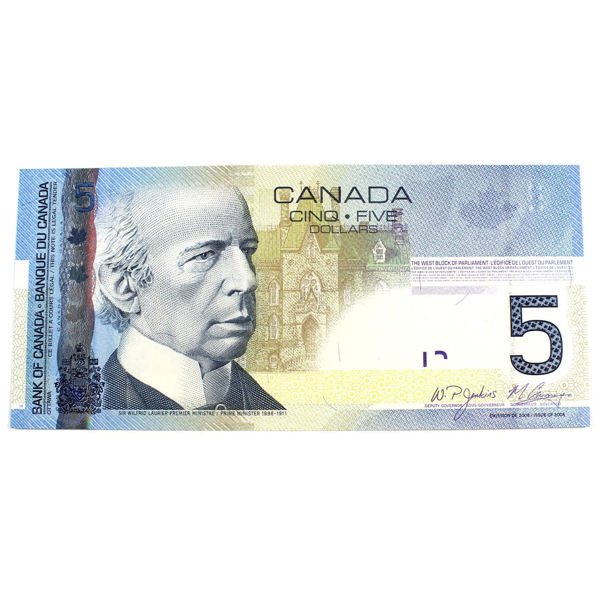 BC-67b 2008 Canada $5 Jenkins-Carney, APT, CUNC
