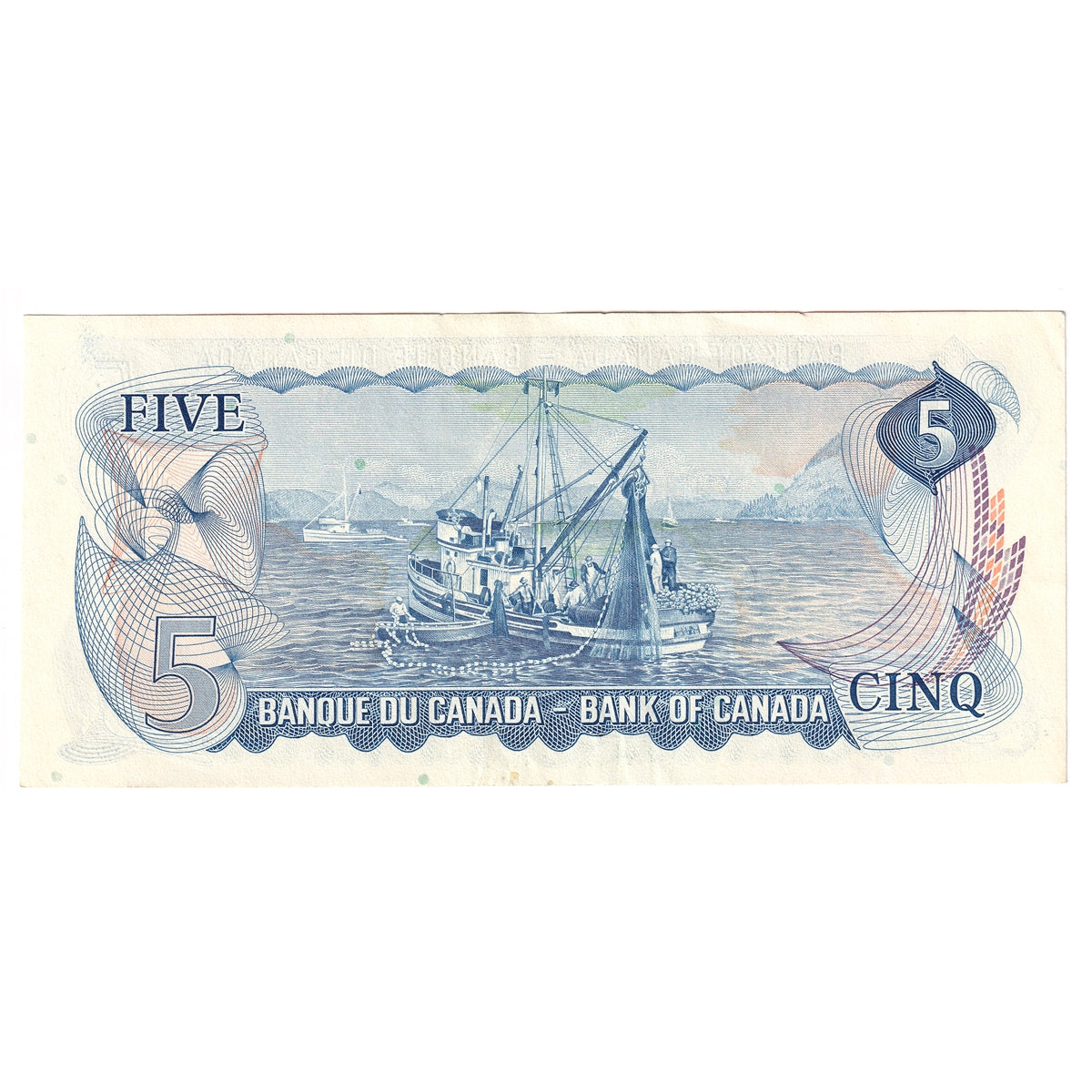 BC-48b 1972 Canada $5 Lawson-Bouey, CT, Almost Uncirculated (AU50)