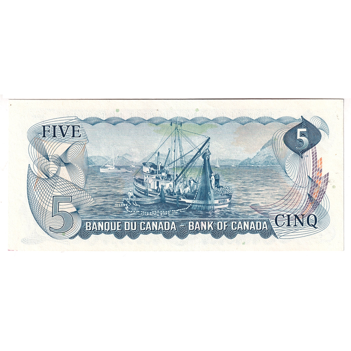 BC-48b 1972 Canada $5 Lawson-Bouey, SC, Almost Uncirculated (AU50)