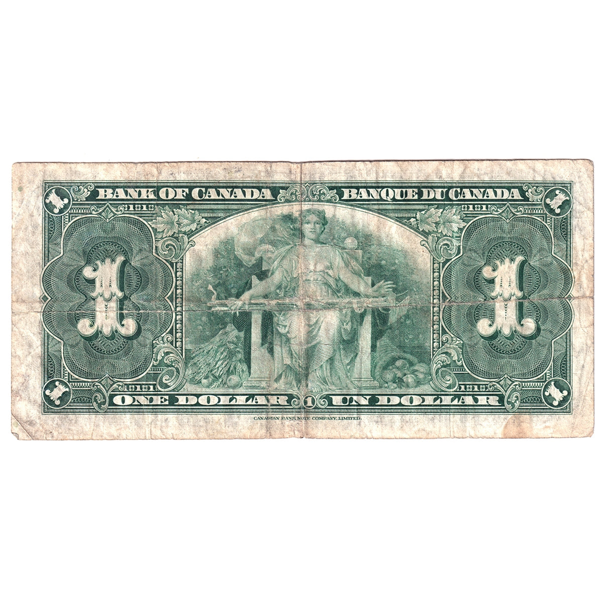 BC-21c 1937 Canada $1 Gordon-Towers, J/M, Circ