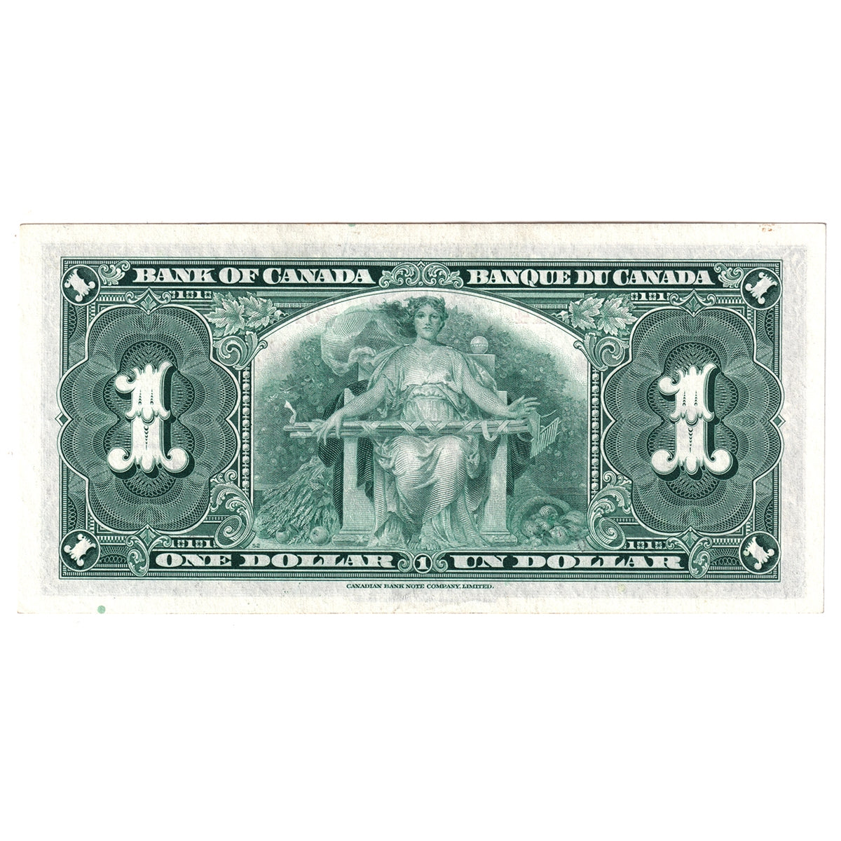 BC-21d 1937 Canada $1 Coyne-Towers, S/M, AU-UNC (AU55)