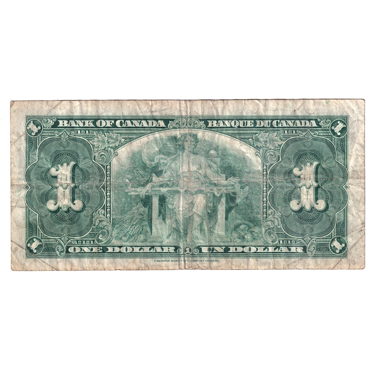 BC-21d 1937 Canada $1 Coyne-Towers, Z/M, F