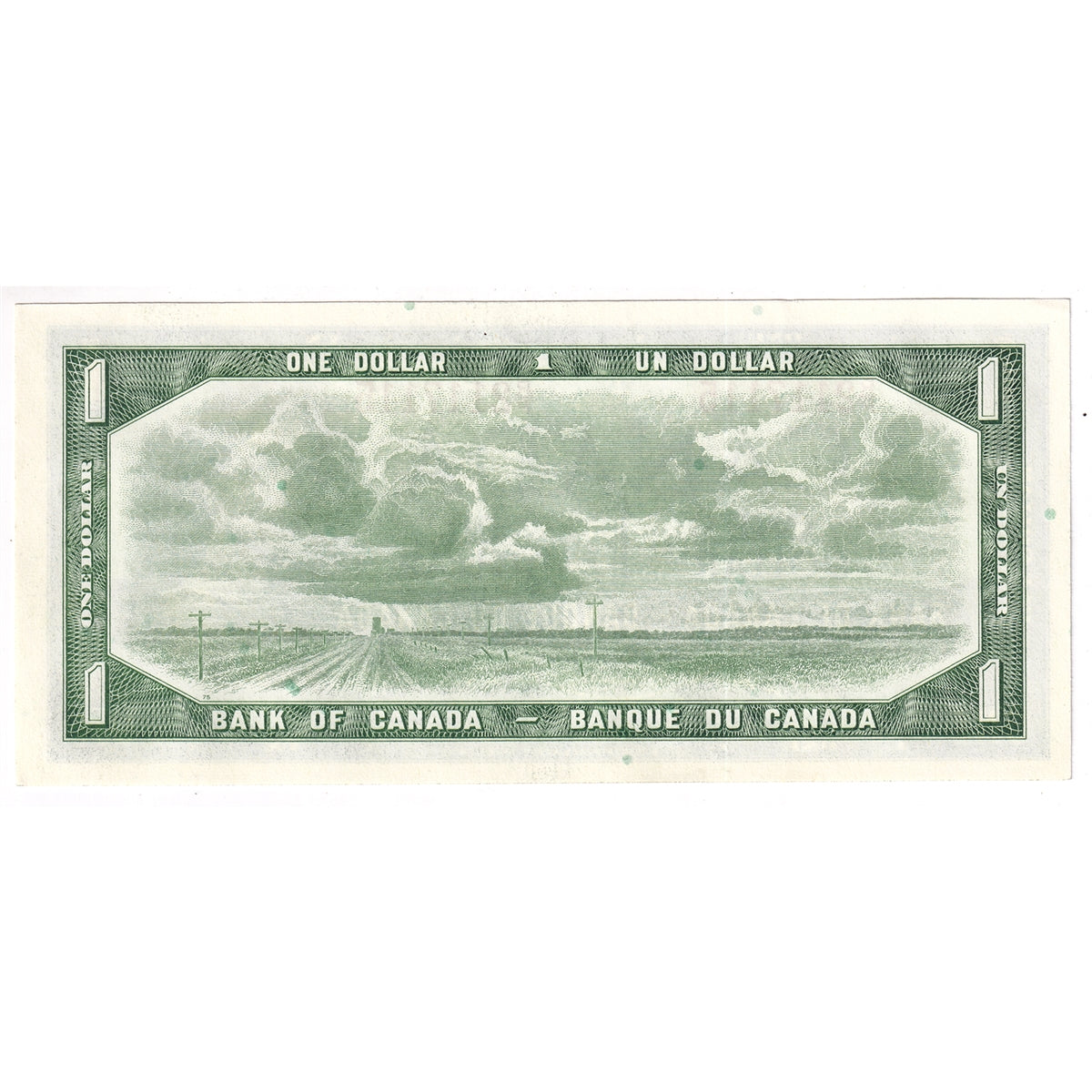 BC-37b-i 1954 Canada $1 Beattie-Rasminsky, R/P, AU-UNC