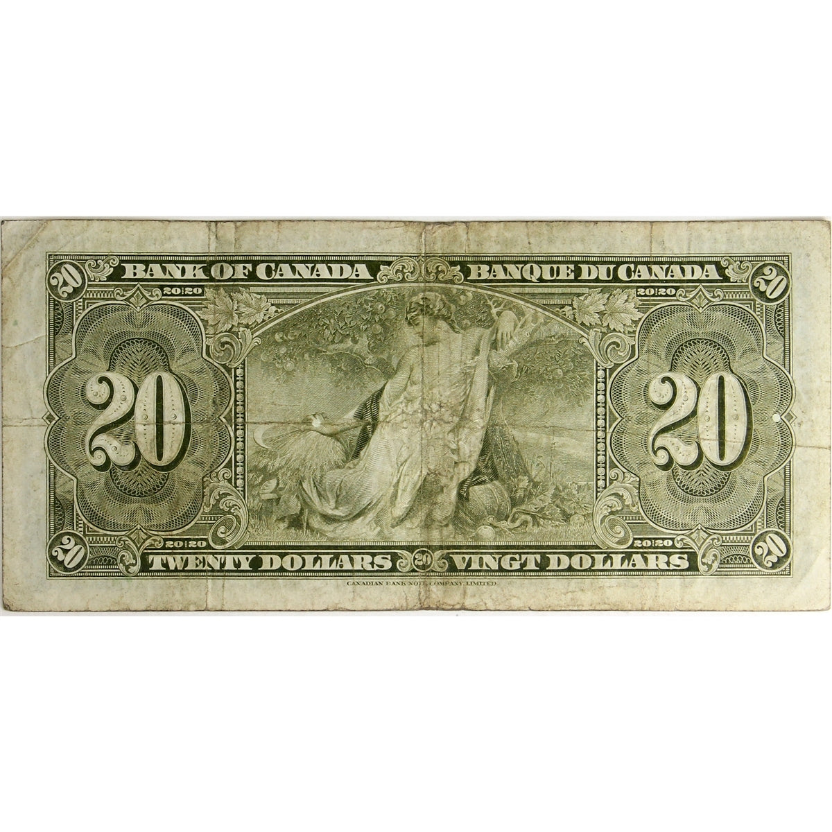BC-25c 1937 Canada $20 Coyne-Towers, K/E, VG-F (VG10)