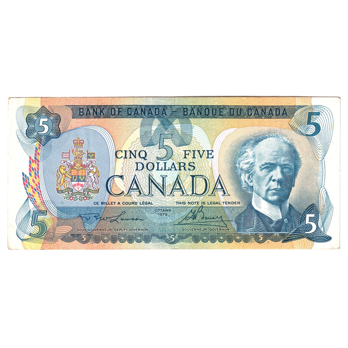 BC-53a 1979 Canada $5 Lawson-Bouey, Circ