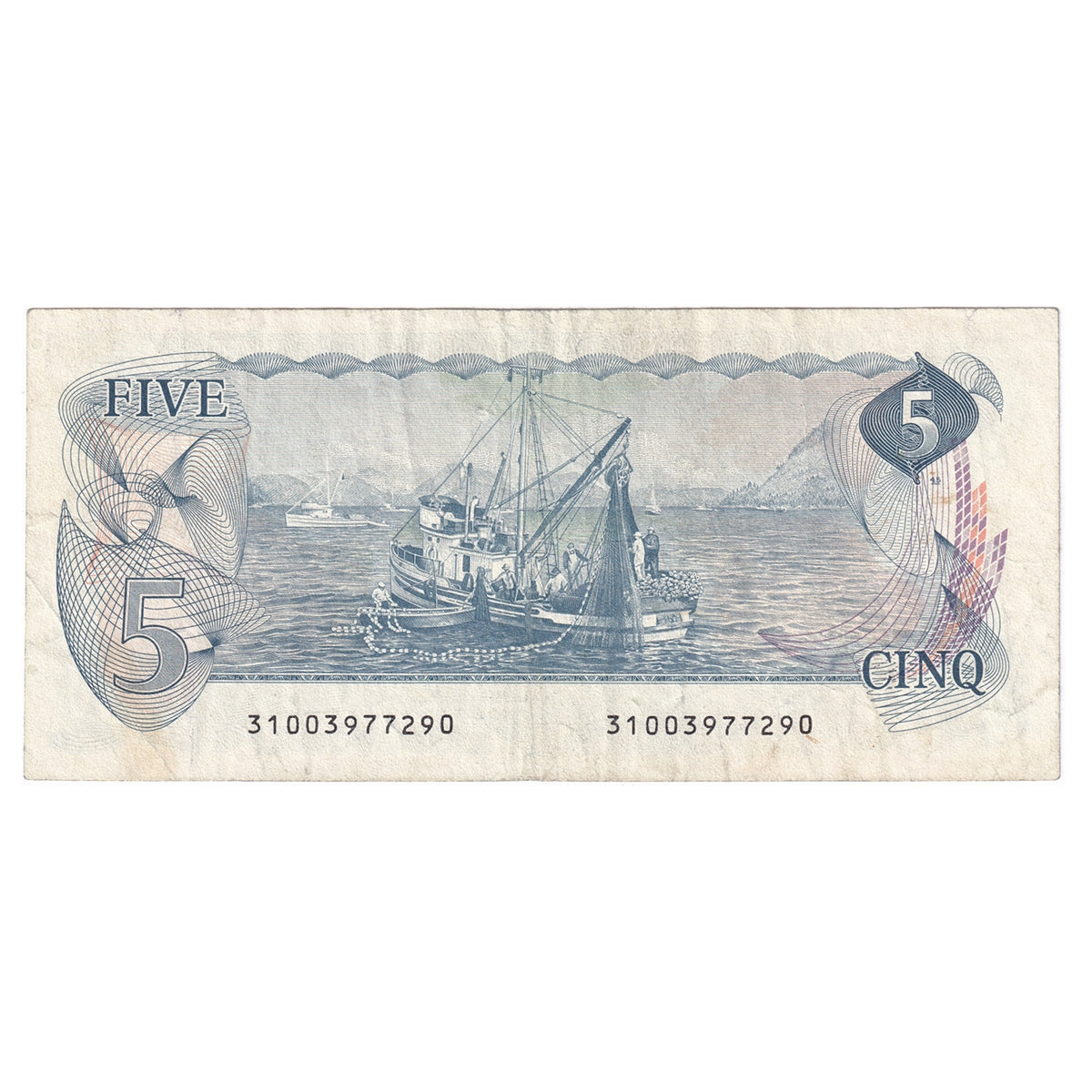BC-53bA 1979 Canada $5 Crow-Bouey, 310, Very Fine (VF20)